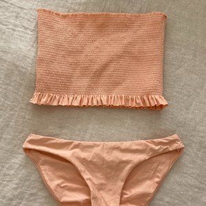 PQ Swim Papaya Smocked Bikini Top & Bottom